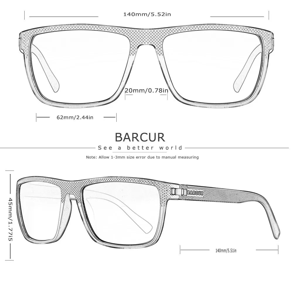 BARCUR Sunglasses Men Polarized