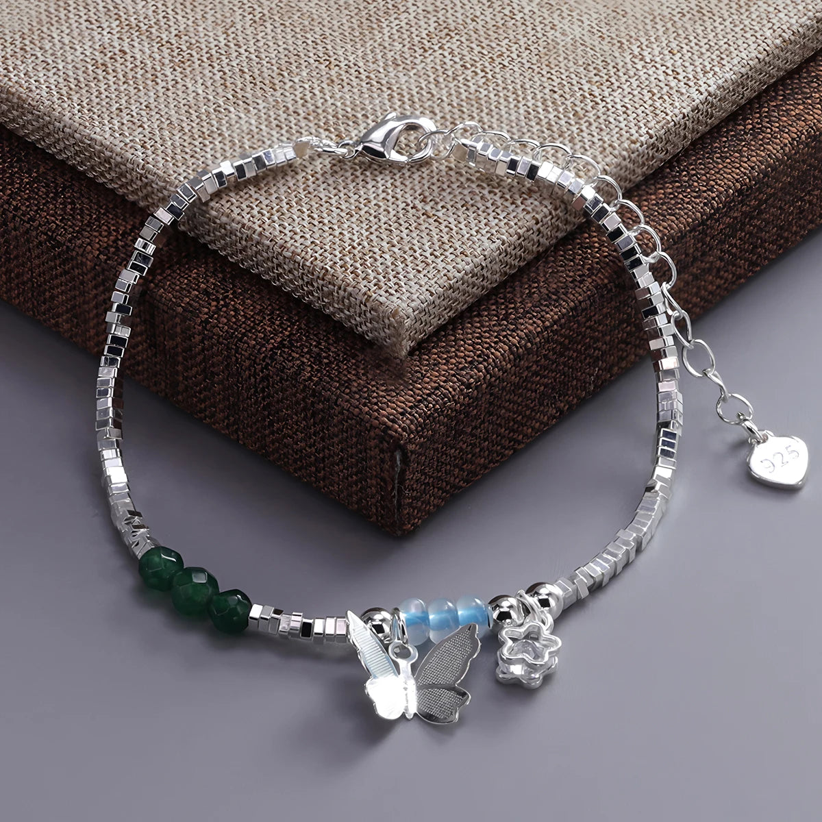 VENTFILLE 925 Sterling Silver Diamond-Studded
