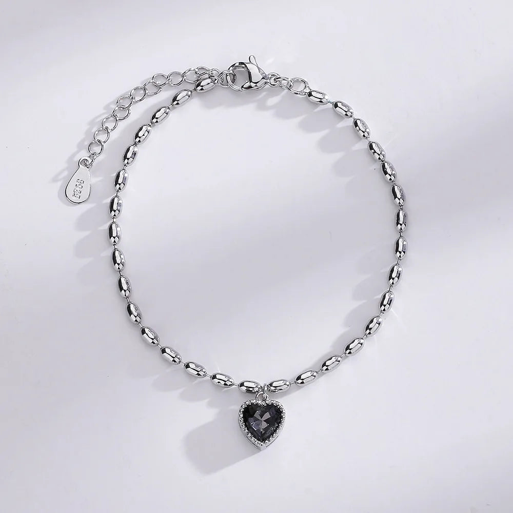 VENTFILLE 925 Sterling Silver Double Love Heart