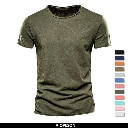 Men T-shirt Casual Soft Fitness 100% Cotton