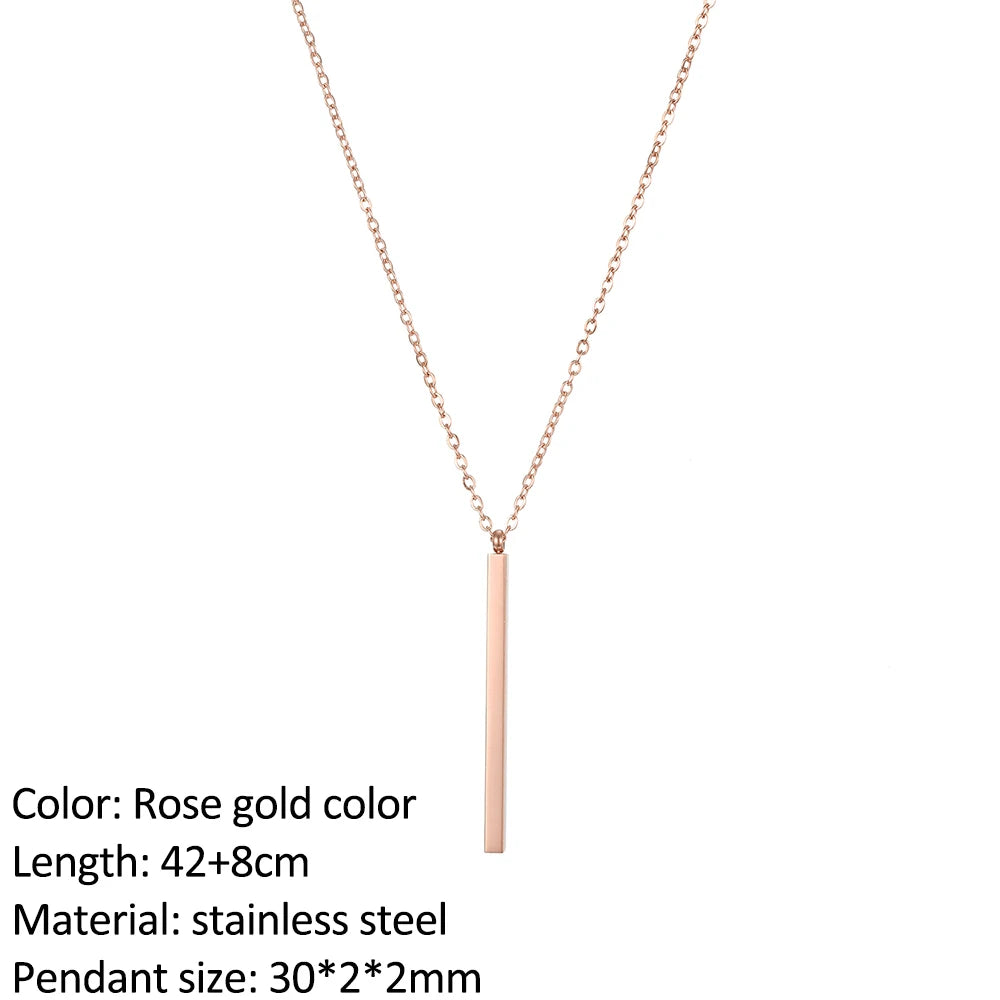 SUNIBI Fashion Stainless Steel Necklace for Woman