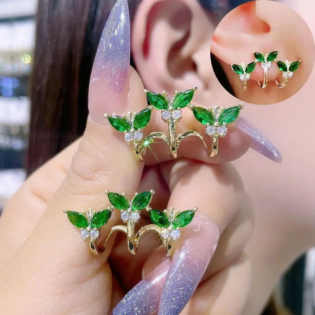 Korean Vintage Pearl Crystal Earrings For Women