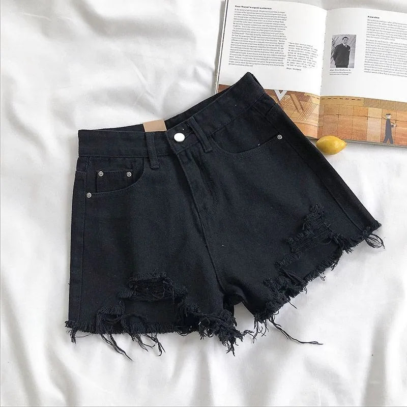 Korean Denim Shorts Women Fashion Casual