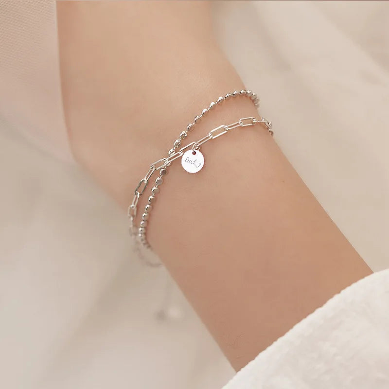 VENTFILLE 925 Sterling Silver Double Love Heart