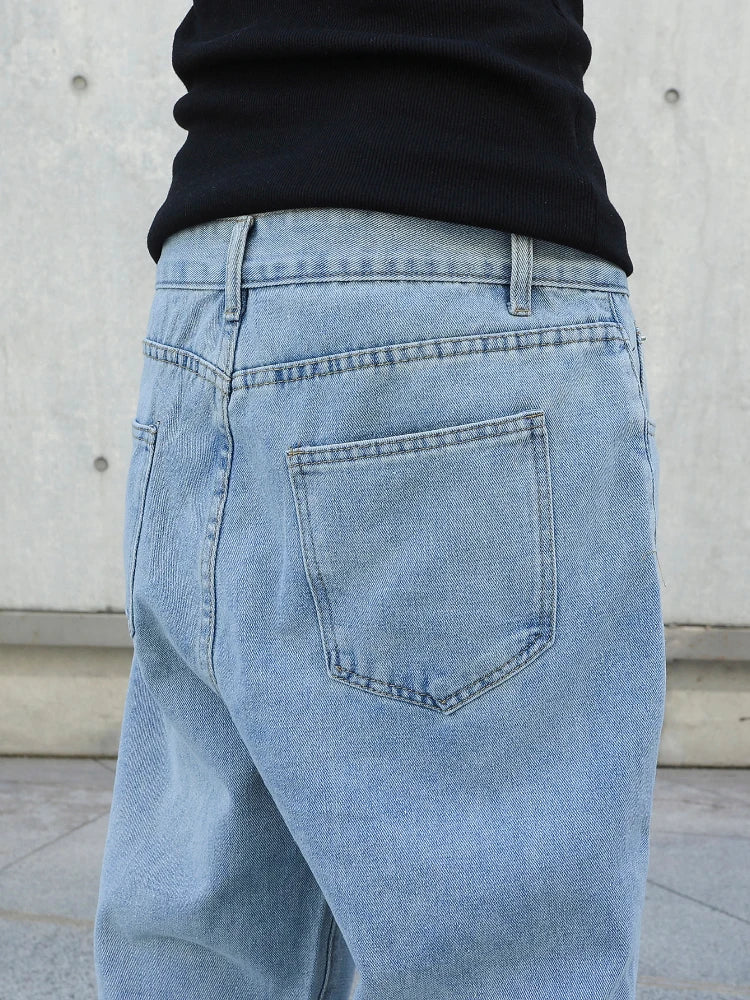 Spring Autumn Men Baggy Jeans Oversize