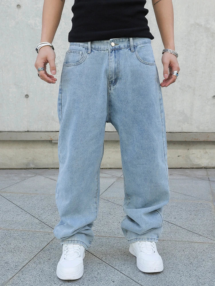 Spring Autumn Men Baggy Jeans Oversize