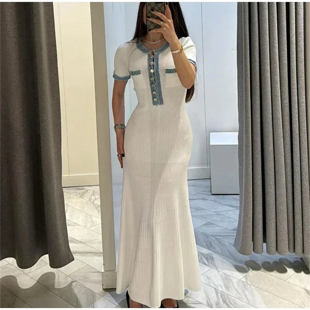 Dress Elegant Contrasting