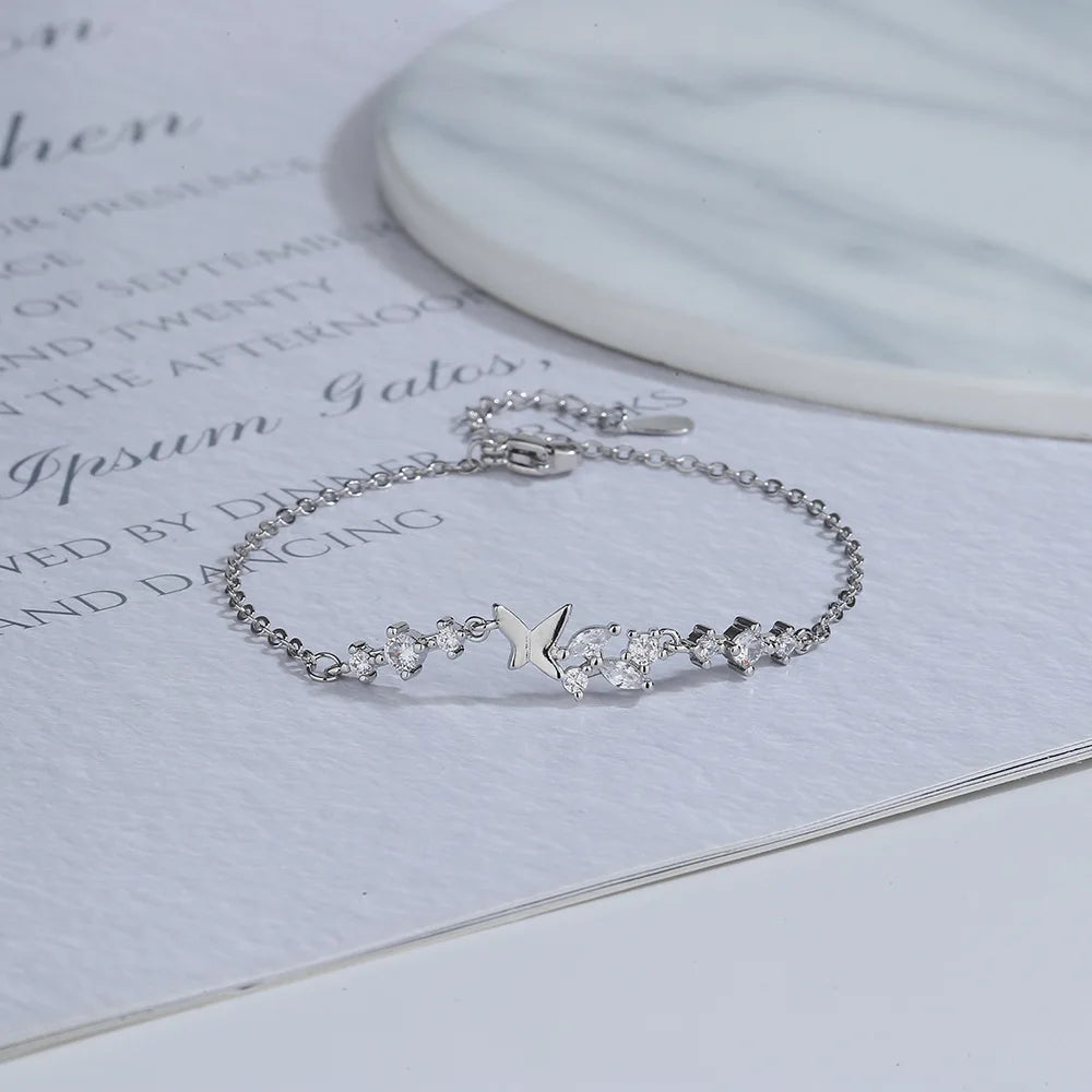 VENTFILLE 925 Sterling Silver Diamond-Studded