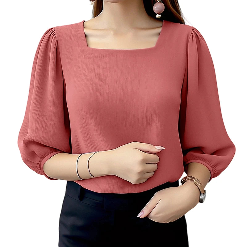 Blouses ZANZEA Elegant Women Puff Sleeve