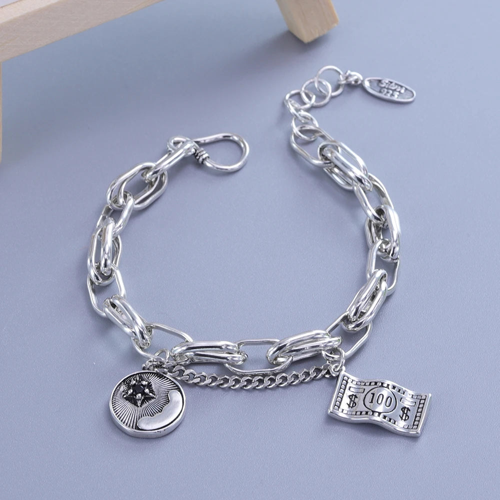 VENTFILLE 925 Sterling Silver Double Love Heart