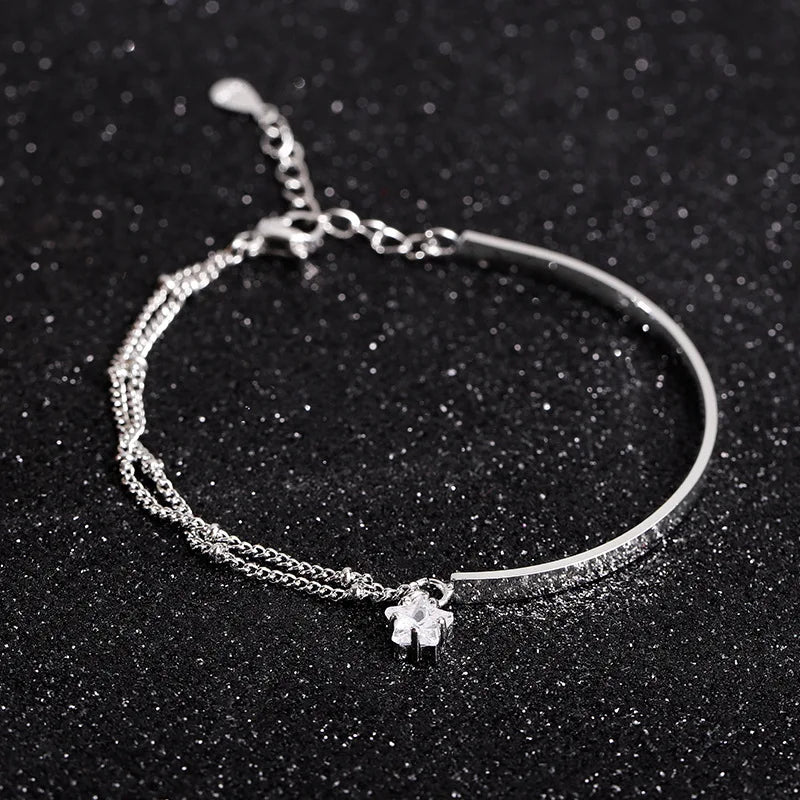VENTFILLE 925 Sterling Silver Double Love Heart